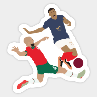 Sofyan Amrabat Tackle of the World Cup, Morocco vs France Sticker